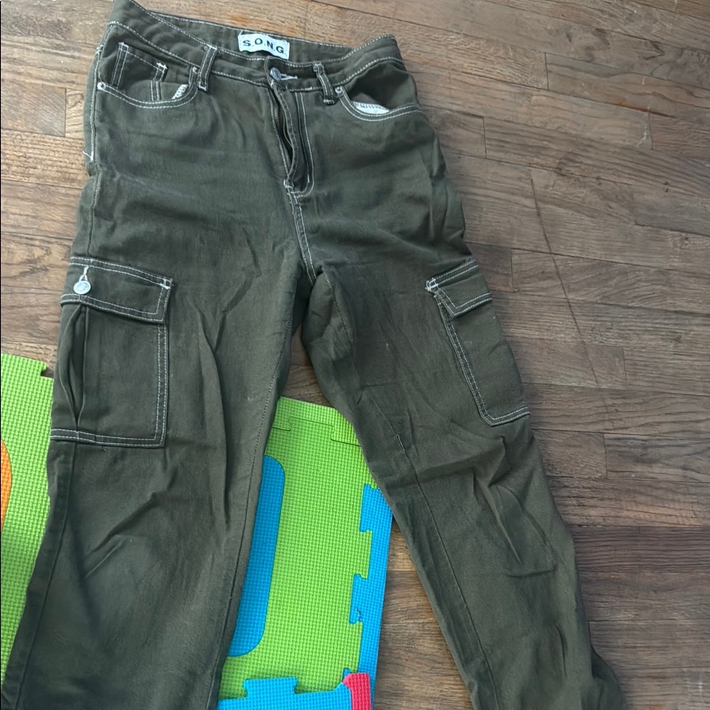 Olive Green Cargo Pants